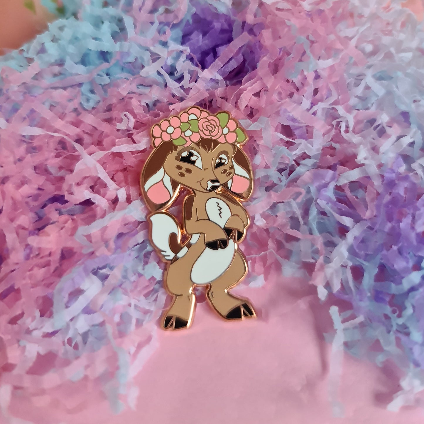 Flora Deer Enamel Pin