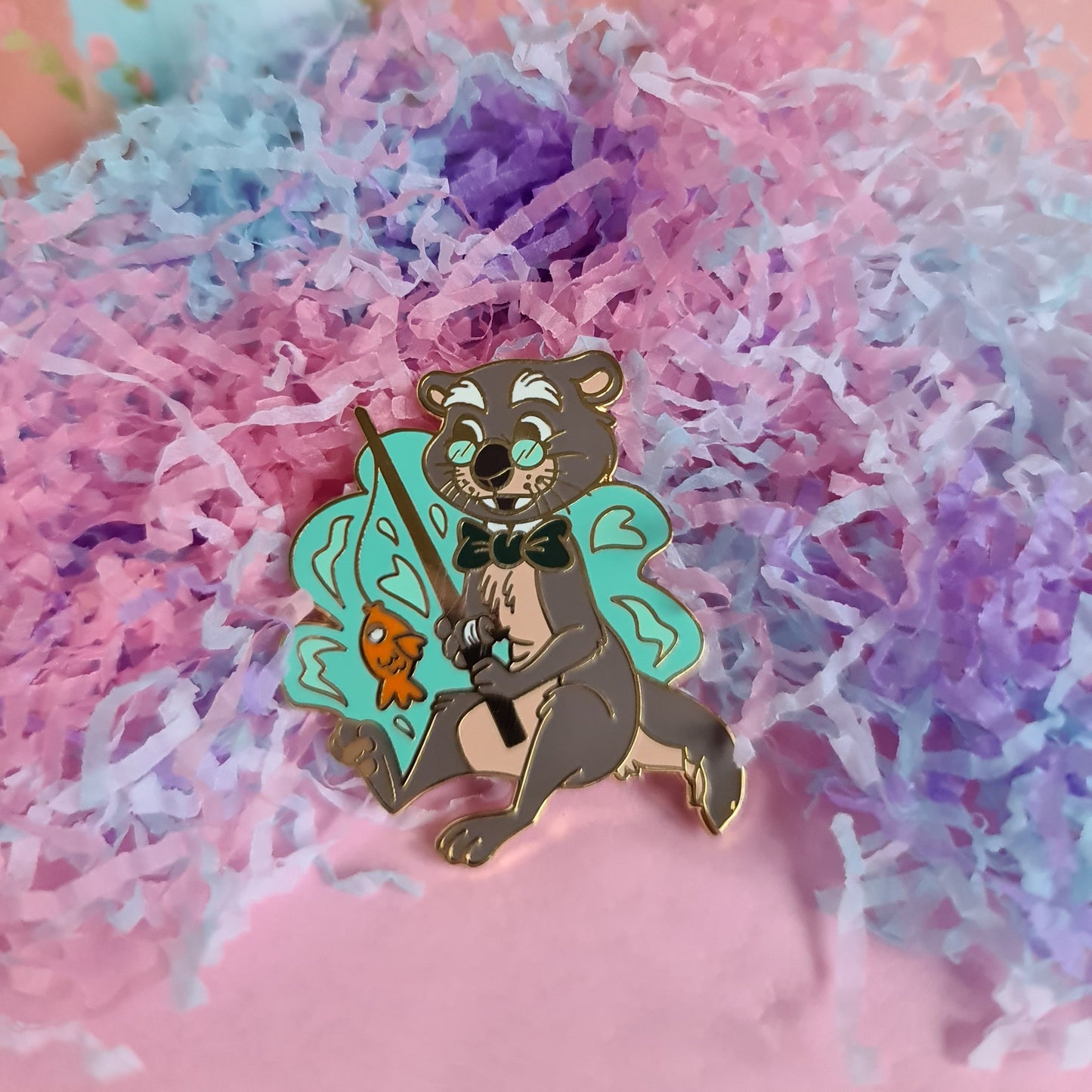 Walter Otter Enamel Pin