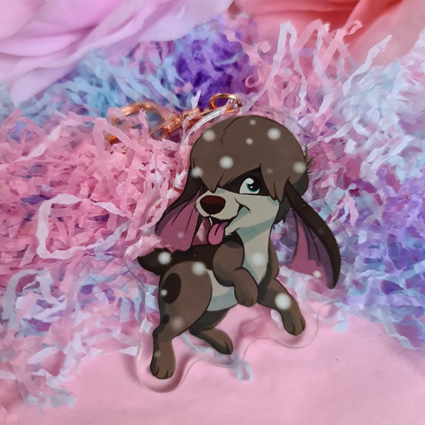 Puppy in the Snow Acrylic Charm