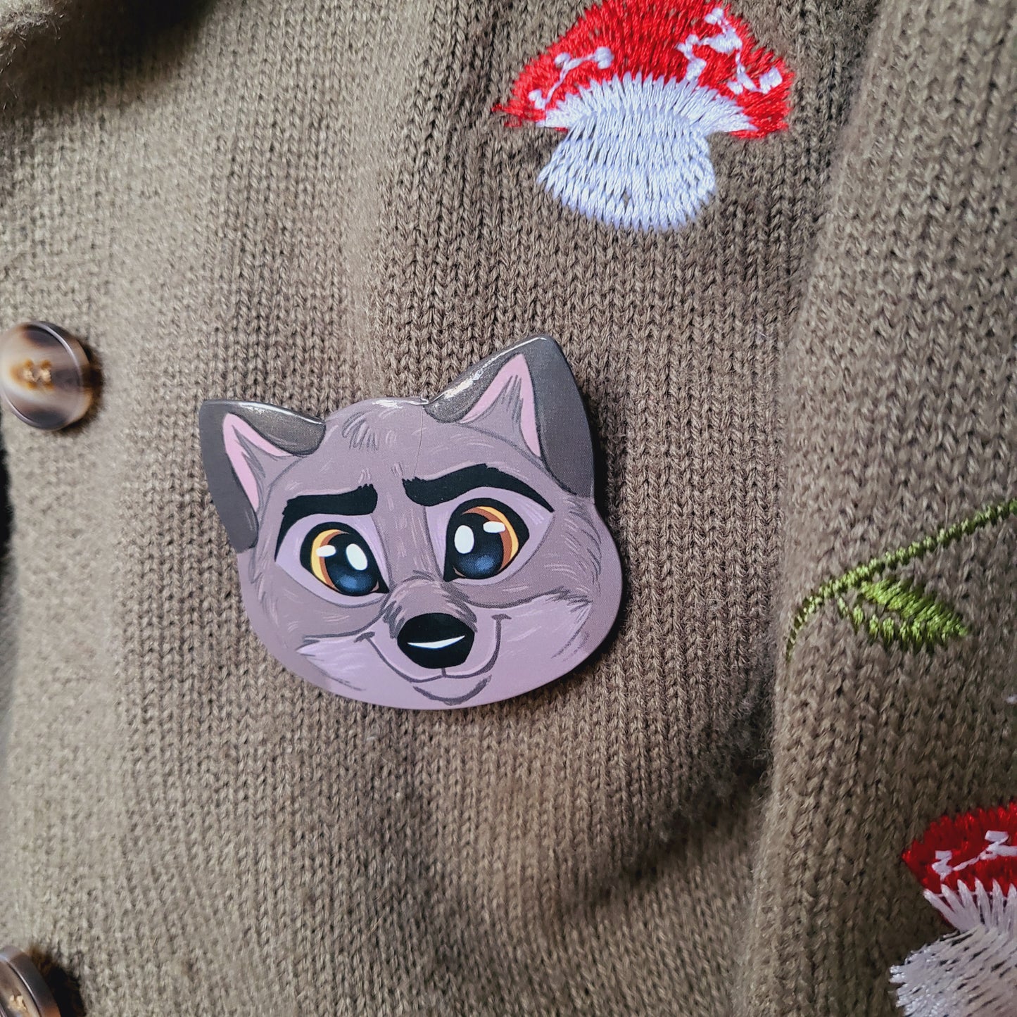 Wolf XL Animal Badge