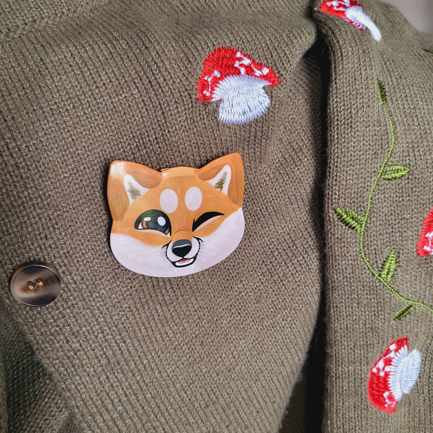 Shiba Inu XL Animal Badge