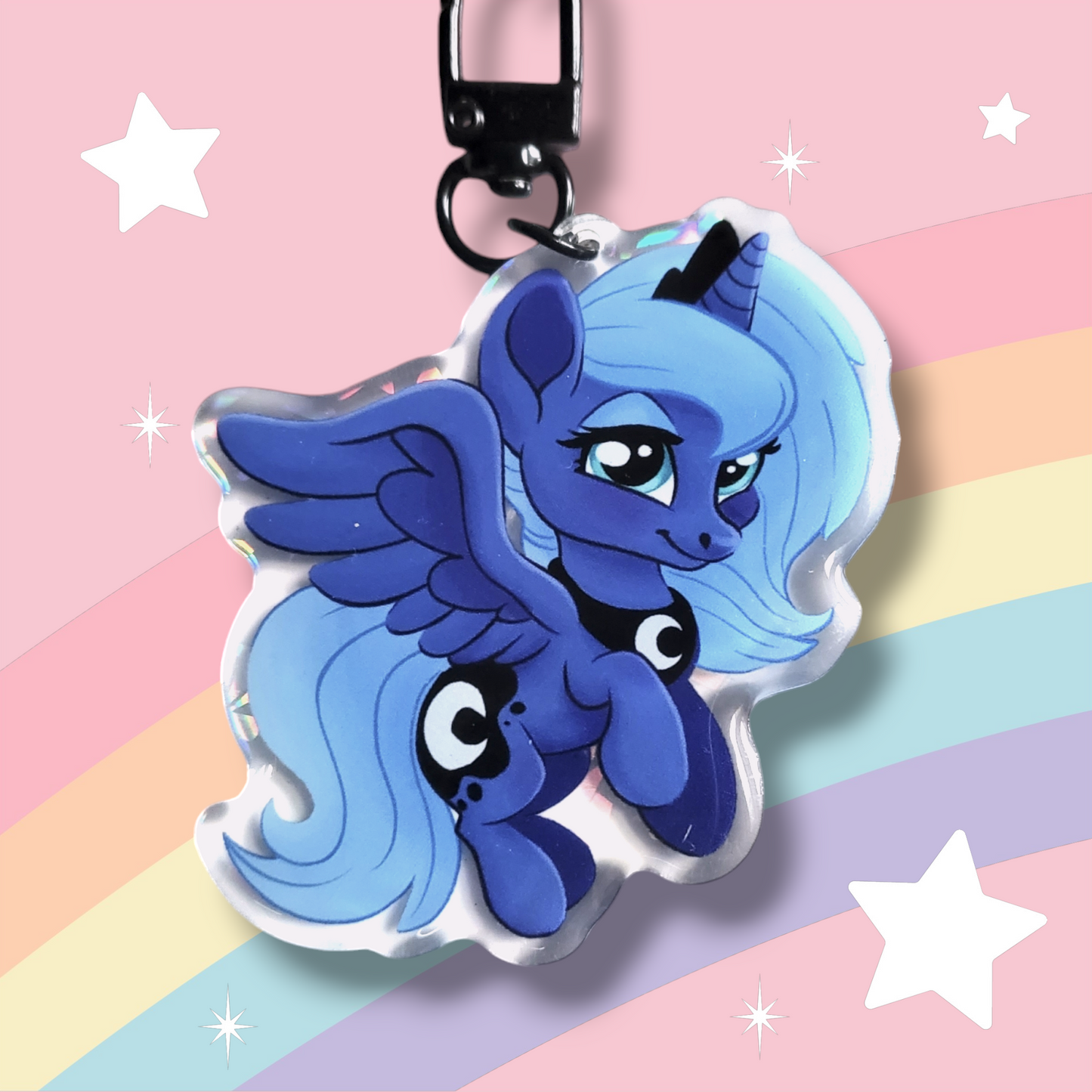 Midnight Moon Holographic Charm