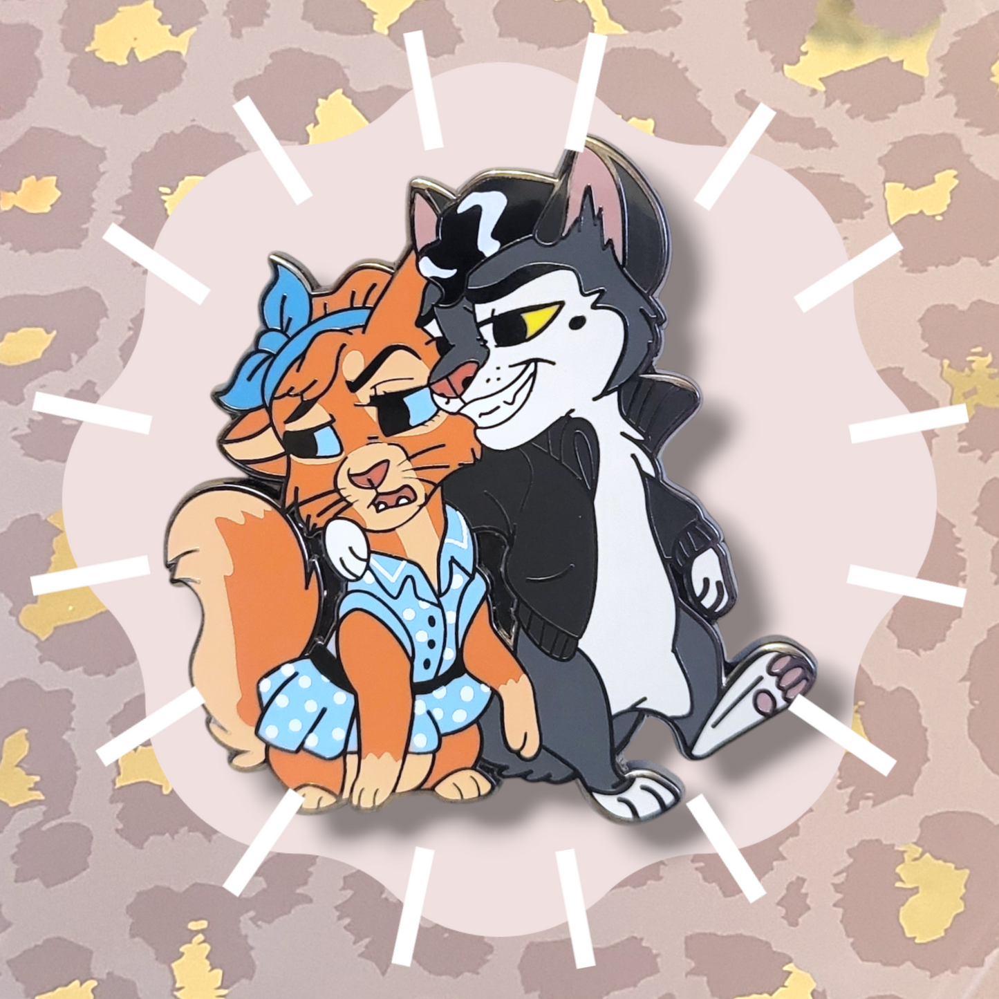 The Somali & The Shorthair Enamel Pin