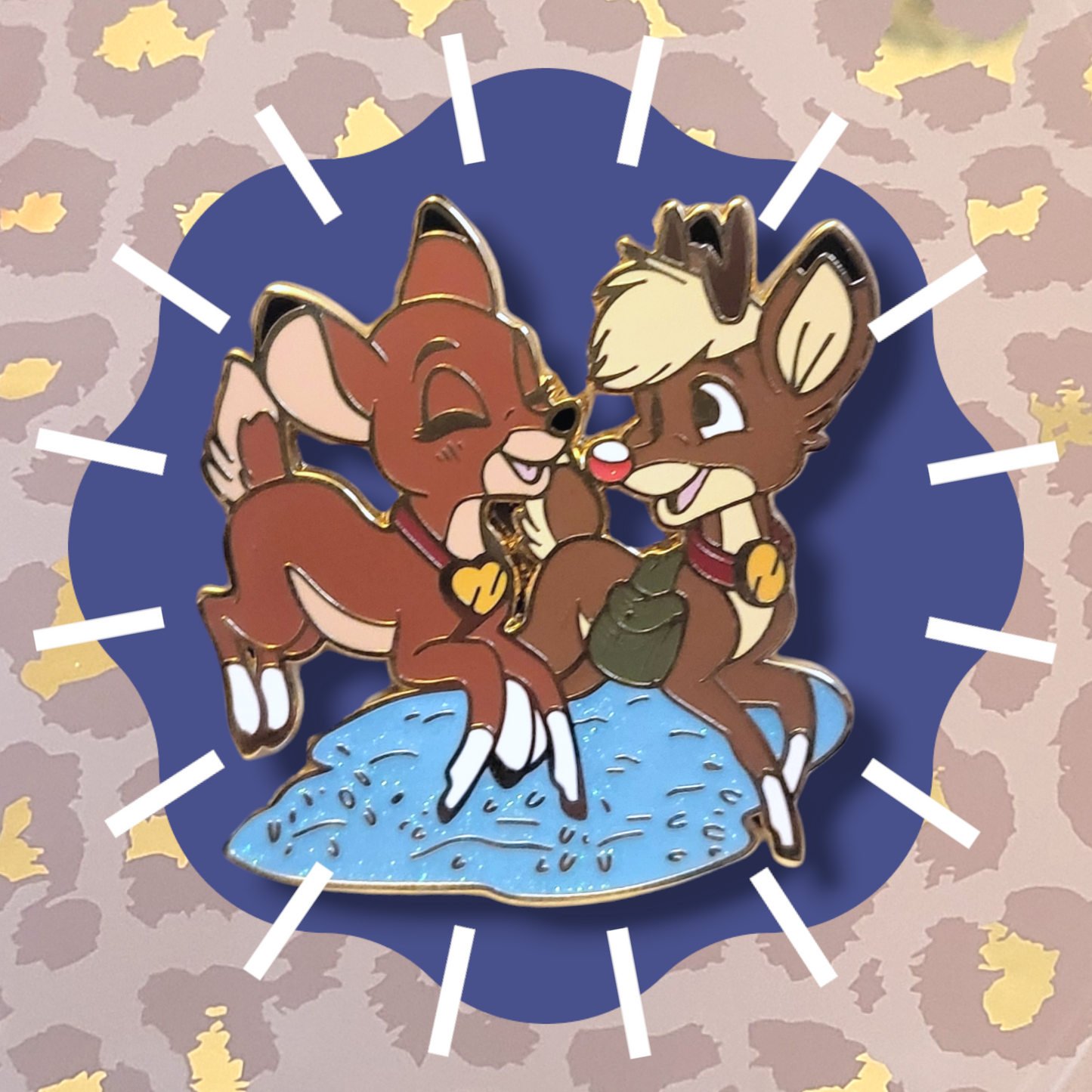 Show Me The Light Reindeers Enamel Pin