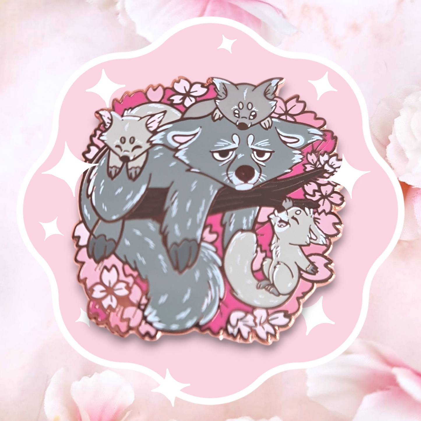 Sakura Bintourong Enamel Pin