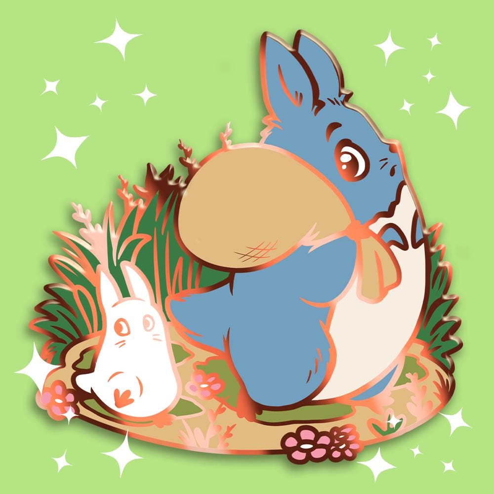 Strolling Forest Critters Enamel Pin