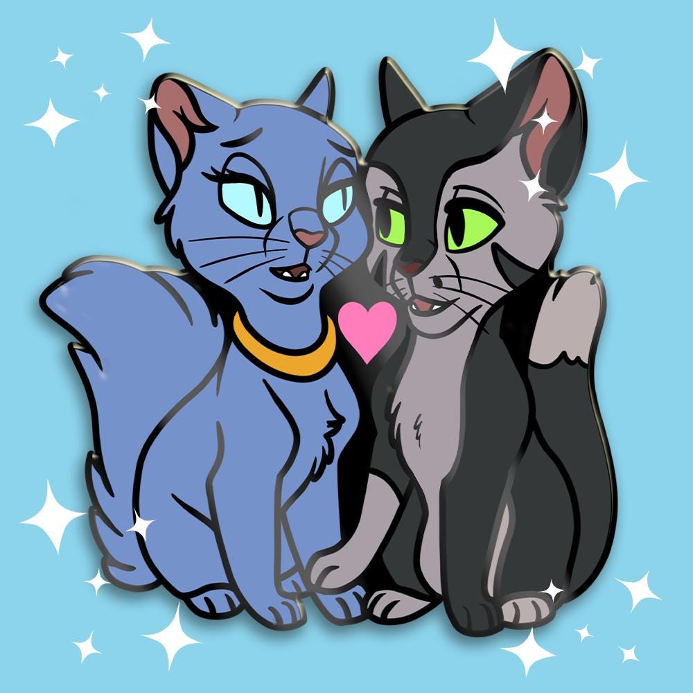 Felidae Francis and Felicity Enamel Pin (Parental Warning!)
