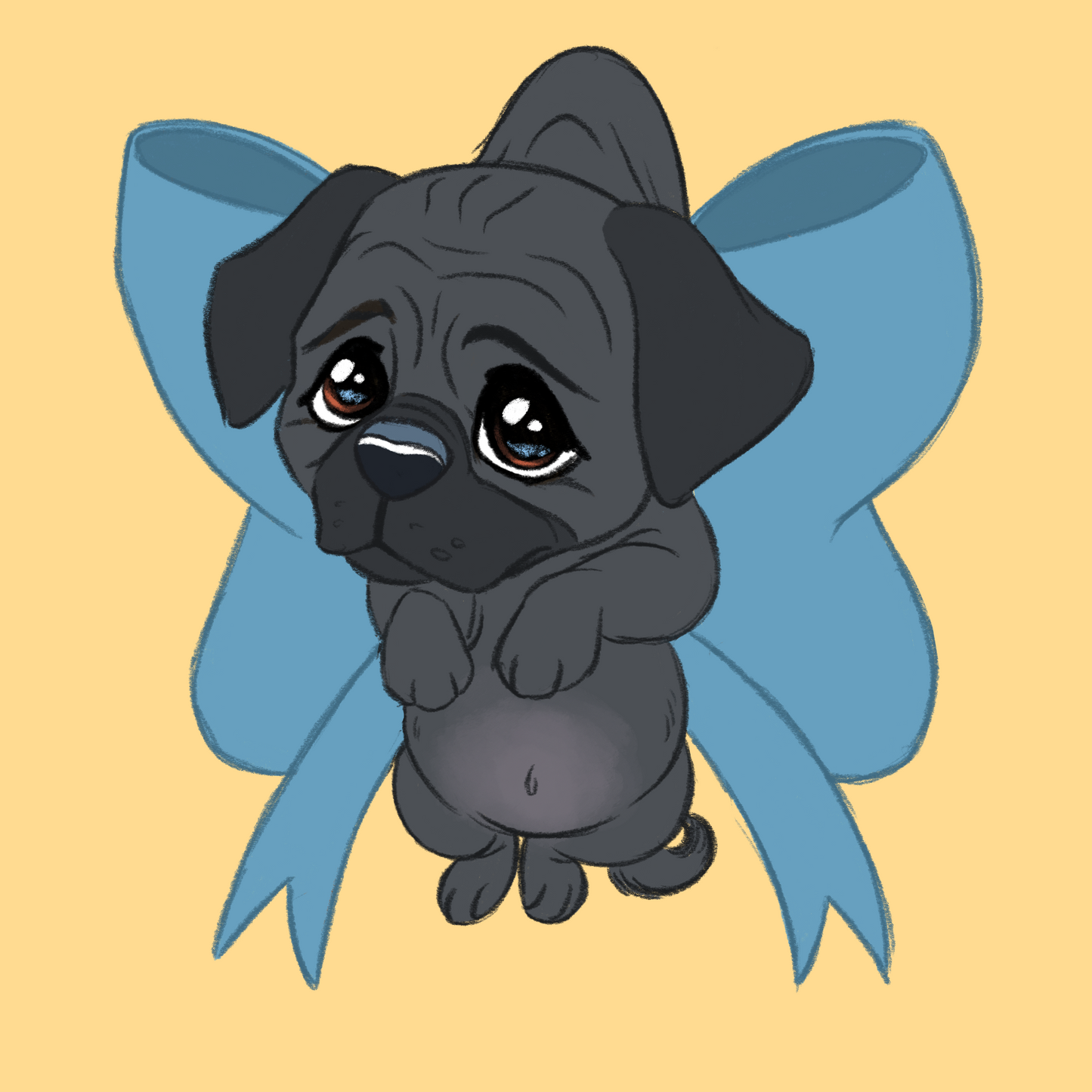 Toy Breeds - Scruff Puppy Vinyl Stickers
