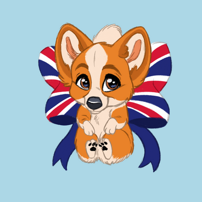 Pembroke Welsh Corgi #003  Waggy Tail Keyring