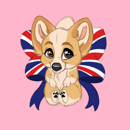 Pembroke Welsh Corgi #003  Waggy Tail Keyring