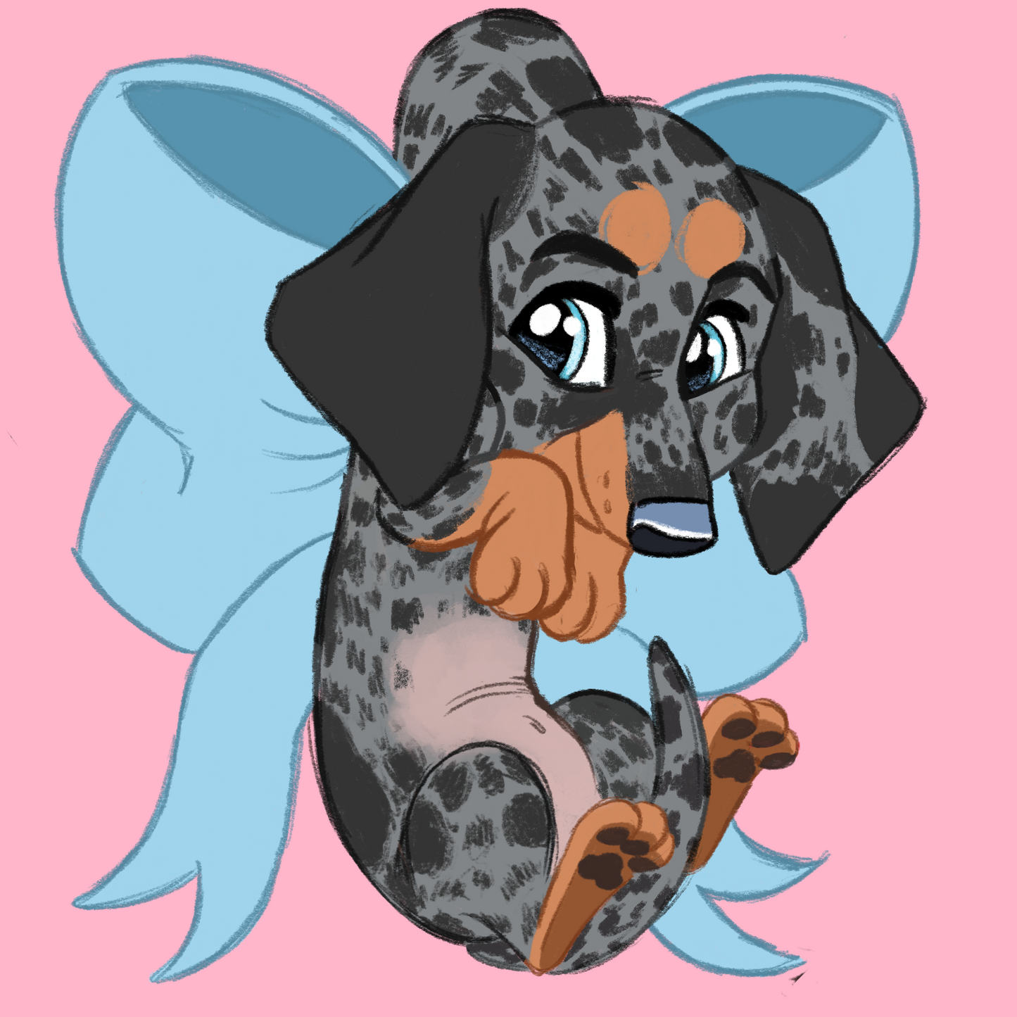 Hound Breeds - Scruff Puppy Vinyl Stickers