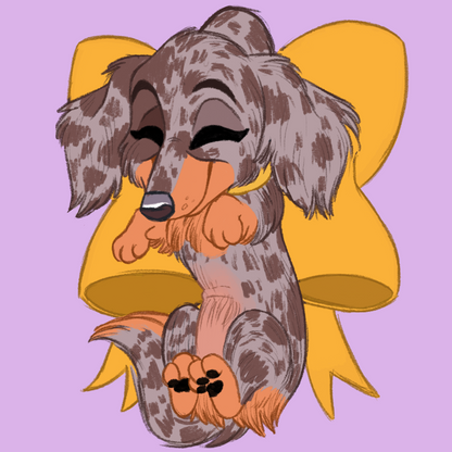 Hound Breeds - Scruff Puppy Vinyl Stickers