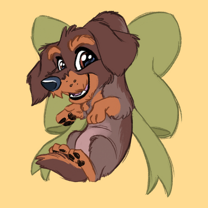 Hound Breeds - Scruff Puppy Vinyl Stickers