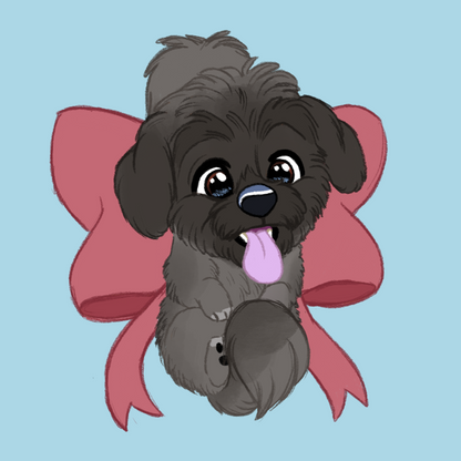 Toy Breeds - Scruff Puppy Vinyl Stickers
