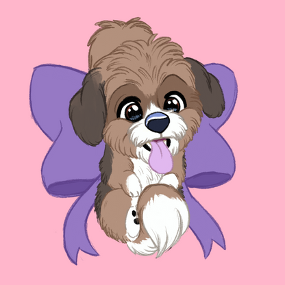 Toy Breeds - Scruff Puppy Vinyl Stickers