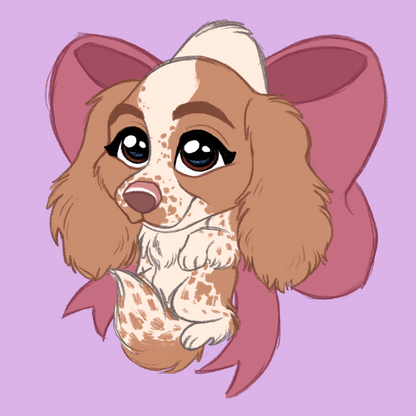 Cocker Spaniel #015  Waggy Tail Keyring