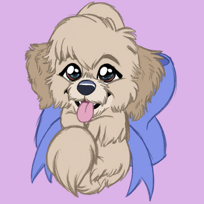 Havanese #016  Waggy Tail Keyring