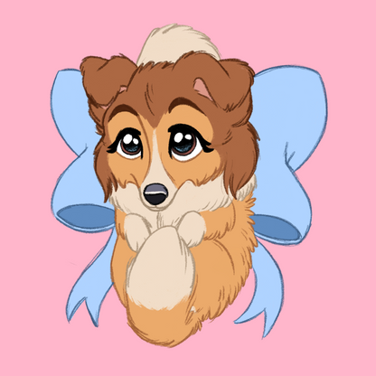 Shetland Sheepdog #035  Waggy Tail Keyring