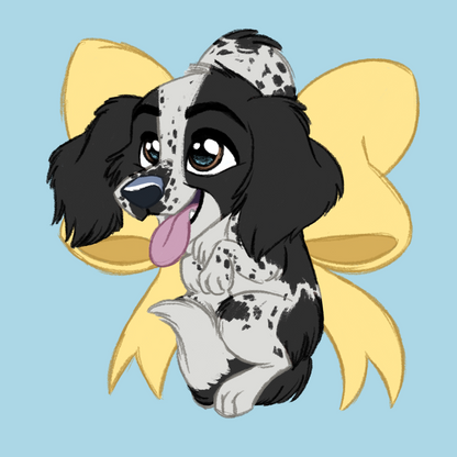 Springer Spaniel #036  Waggy Tail Keyring