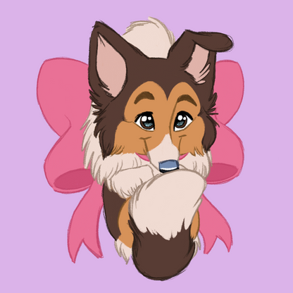 Rough Collie #041  Waggy Tail Keyring