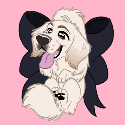 Great Pyrenees #047  Waggy Tail Keyring