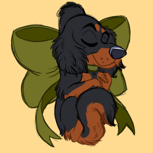 Gordon Setter #048  Waggy Tail Keyring