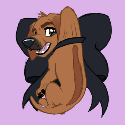Hound Breeds - Scruff Puppy Vinyl Stickers