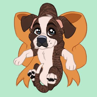 Boxer #062  Waggy Tail Keyring