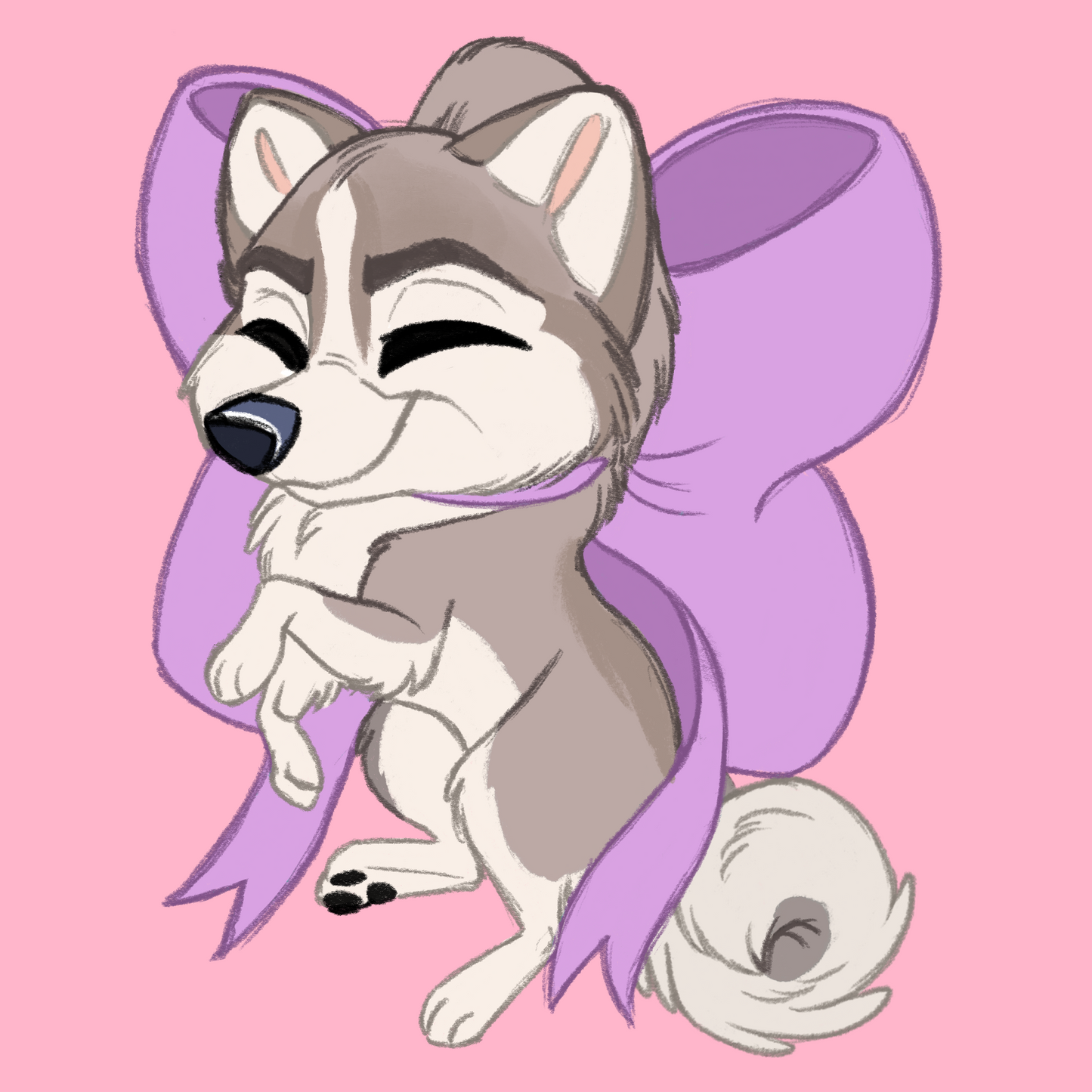 Working Breeds - Scruff Puppy Vinyl Stickers