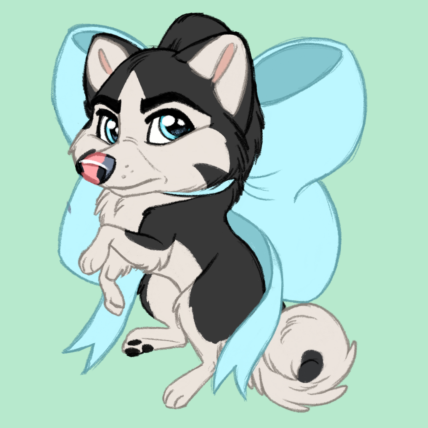 Working Breeds - Scruff Puppy Vinyl Stickers
