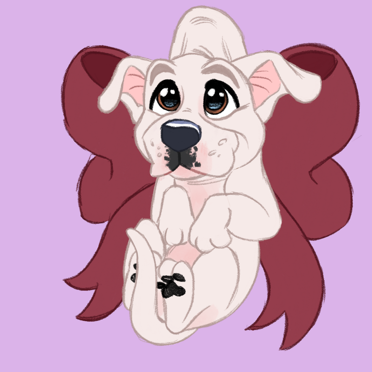 American Pitbull #079  Waggy Tail Keyring