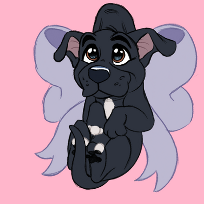 American Pitbull #079  Waggy Tail Keyring