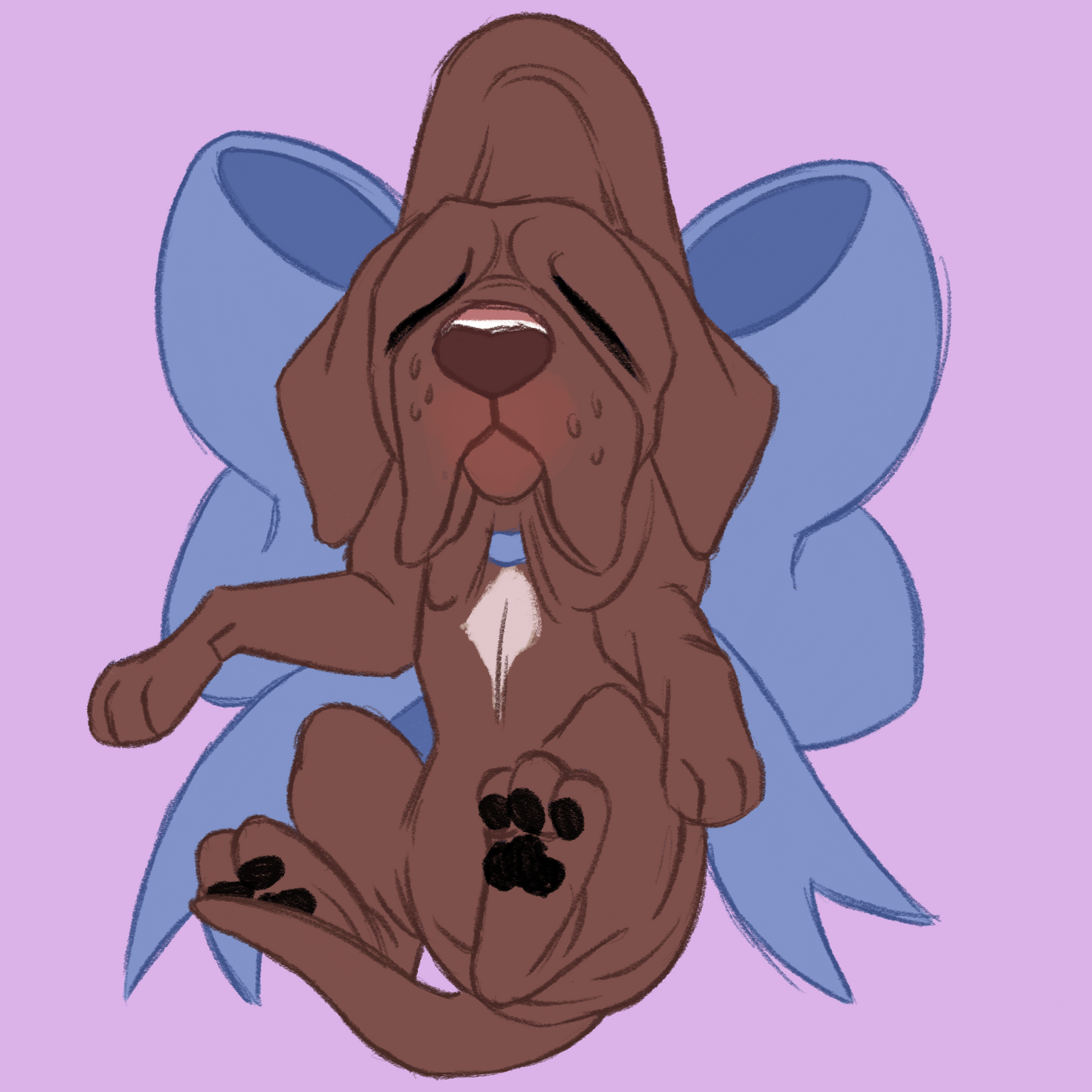 Neopolitan Mastiff #080  Waggy Tail Keyring