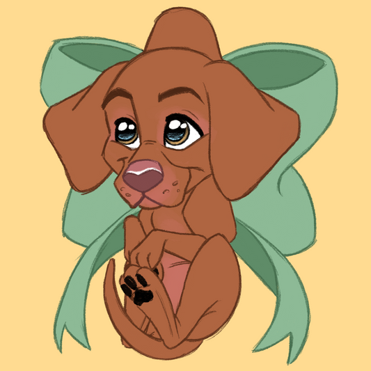 Vizsla #081  Waggy Tail Keyring
