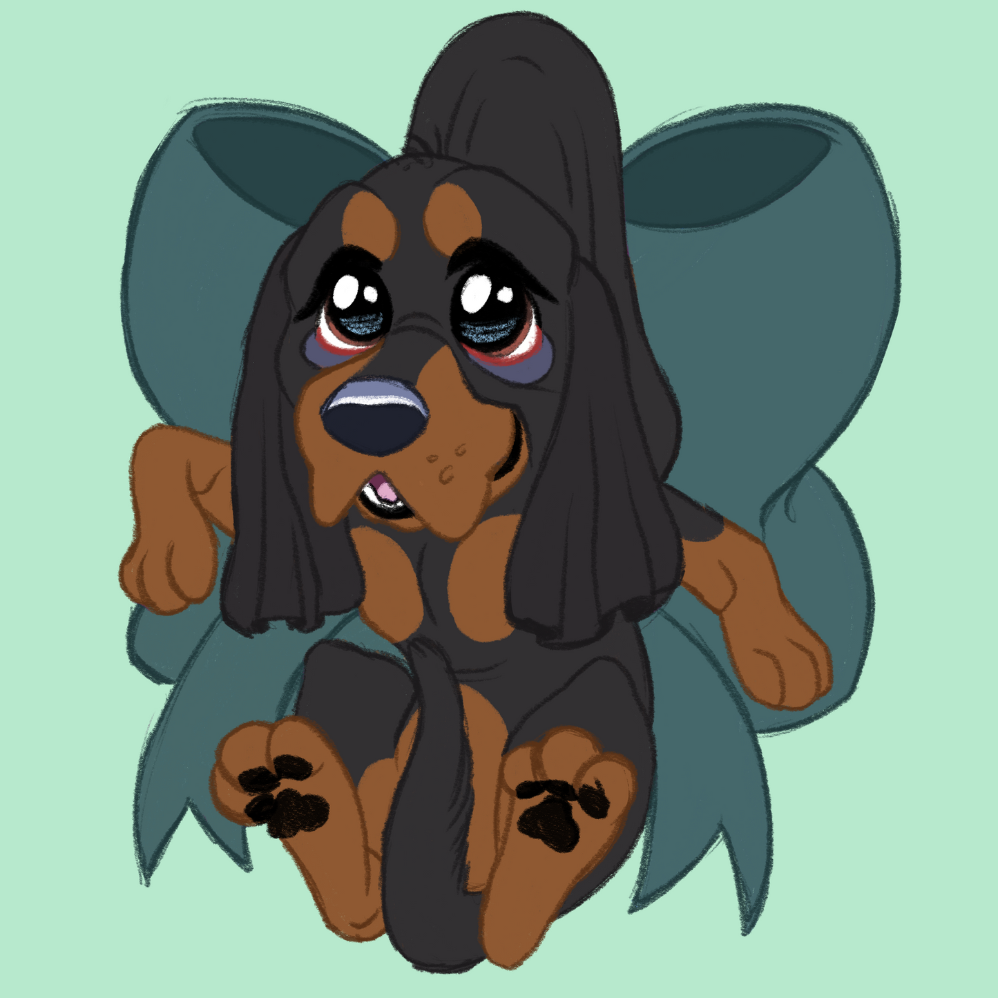 Hound Breeds - Scruff Puppy Vinyl Stickers