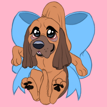 Bloodhound #083  Waggy Tail Keyring