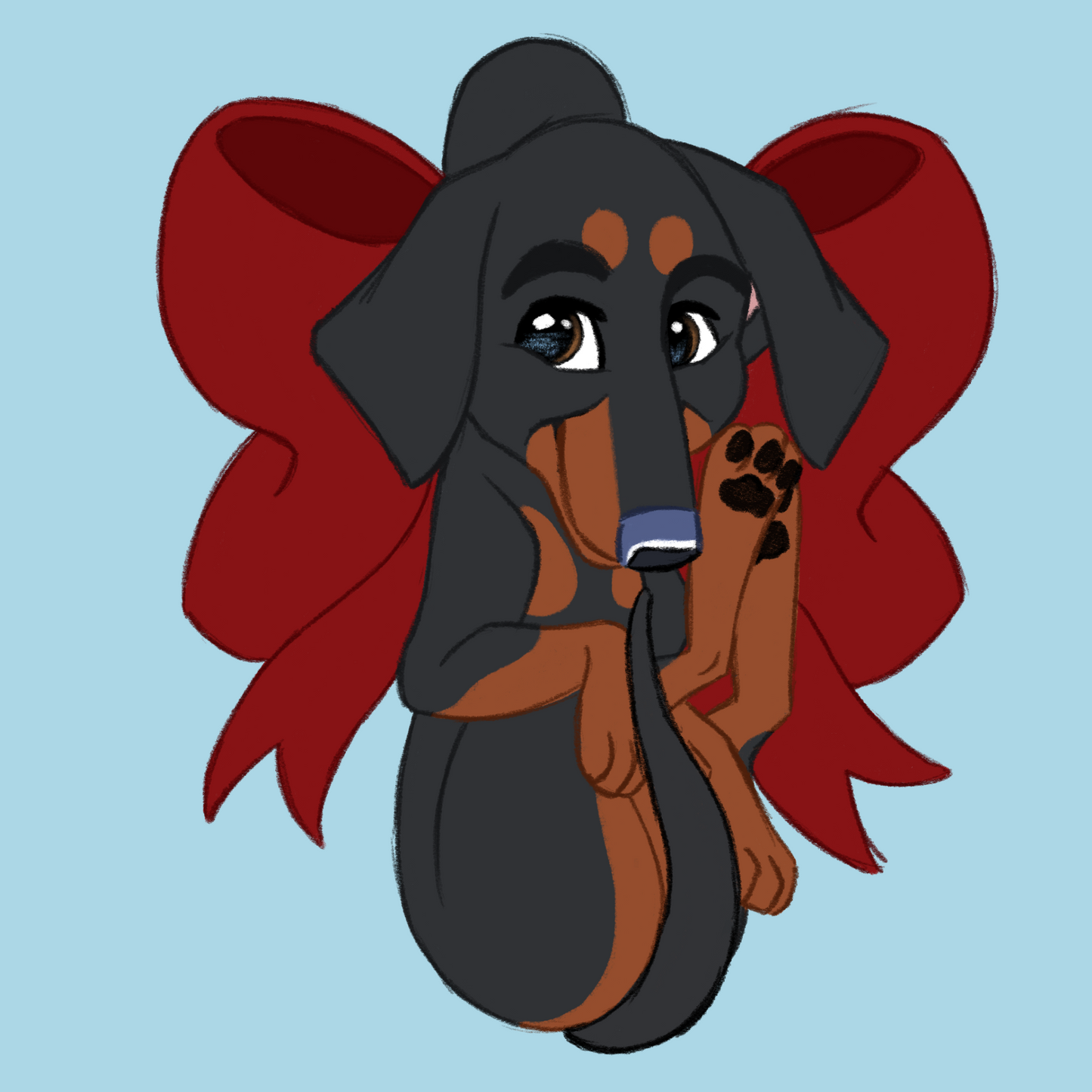 Working Breeds - Scruff Puppy Vinyl Stickers