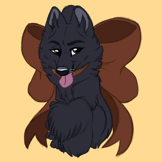 Belgian Shepherd #087  Waggy Tail Keyring