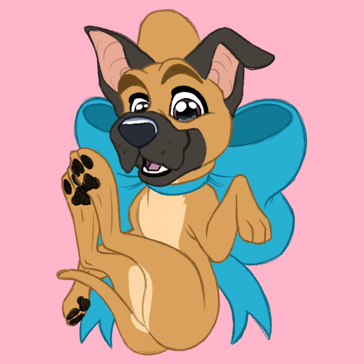Working Breeds - Scruff Puppy Vinyl Stickers