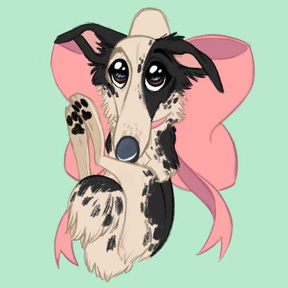 Hound Breeds - Scruff Puppy Vinyl Stickers