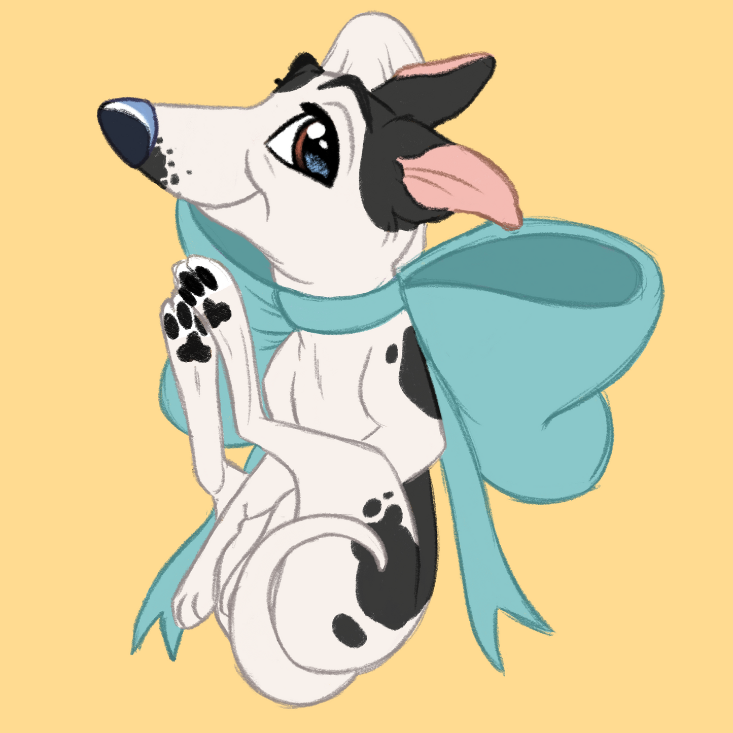 Greyhound #103 Waggy Tail Keyring