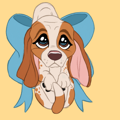 Hound Breeds - Scruff Puppy Vinyl Stickers