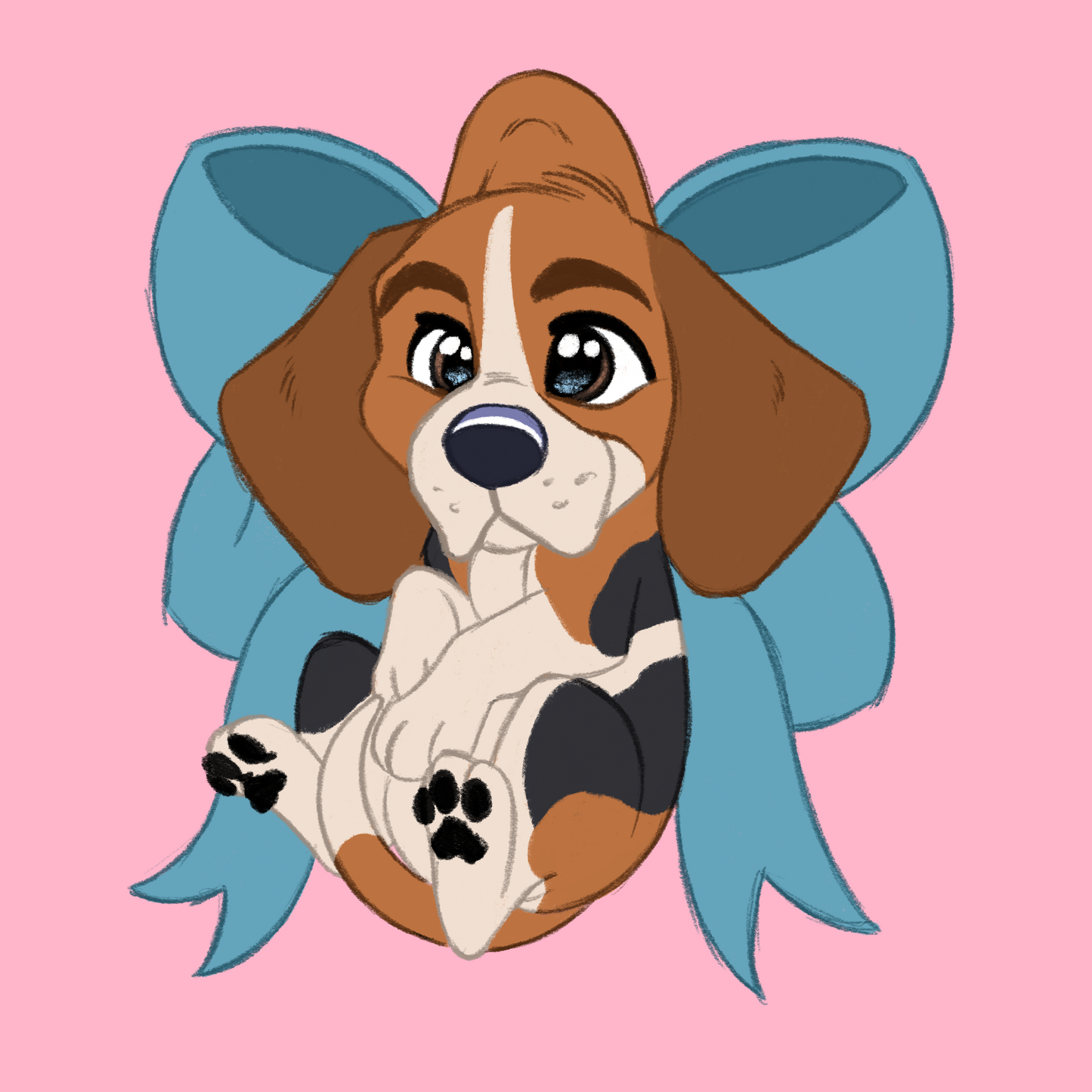 Beagle #108 Waggy Tail Keyring