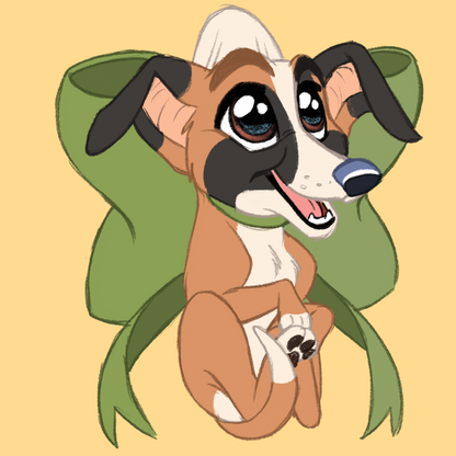 Hound Breeds - Scruff Puppy Vinyl Stickers