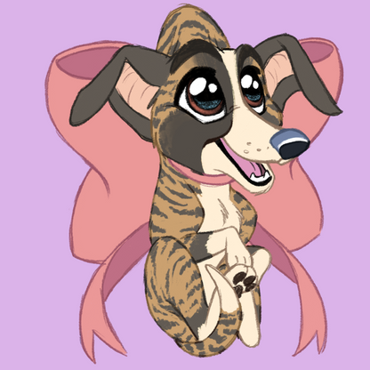 Whippet #104 Waggy Tail Keyring