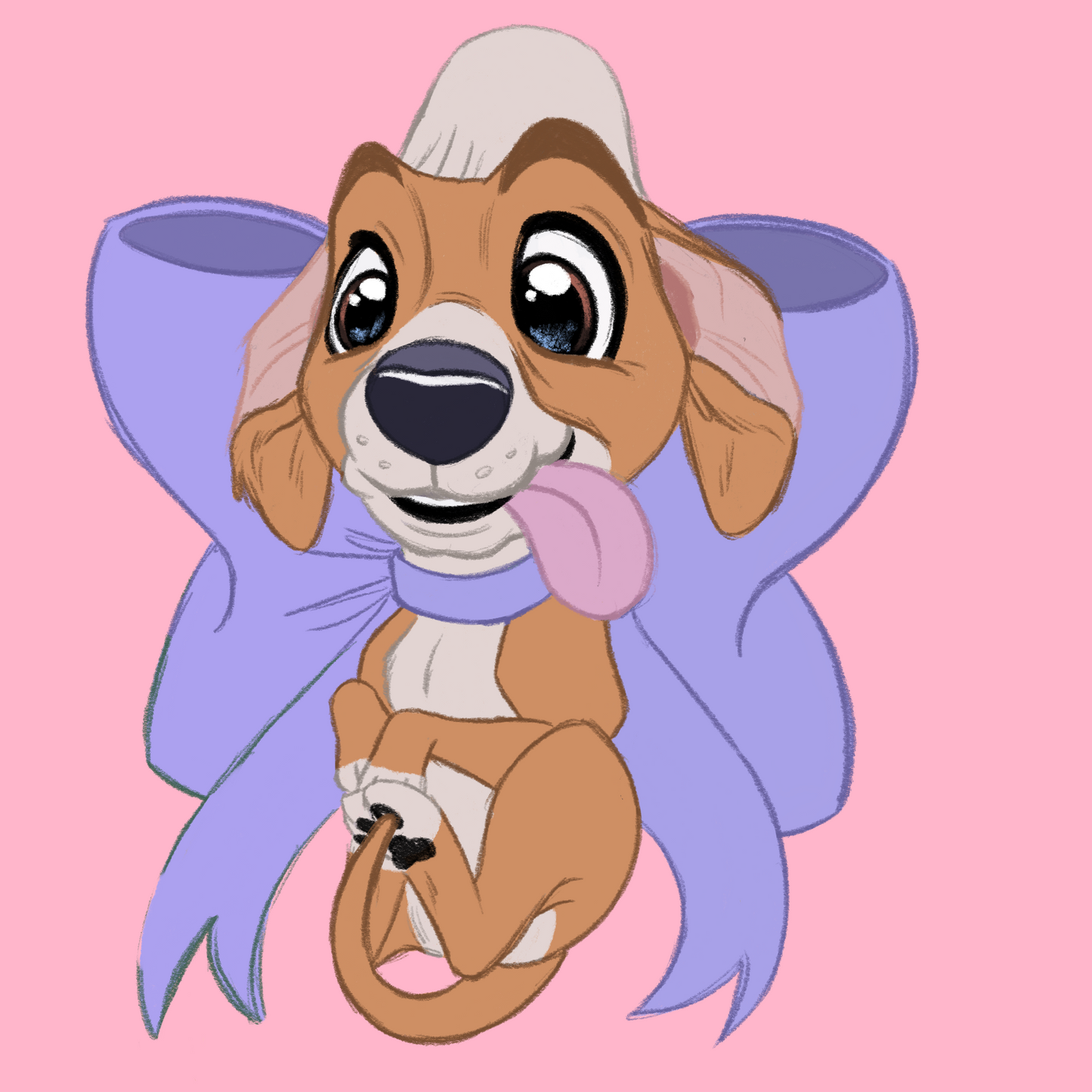 Italian Greyhound #105 Waggy Tail Keyring