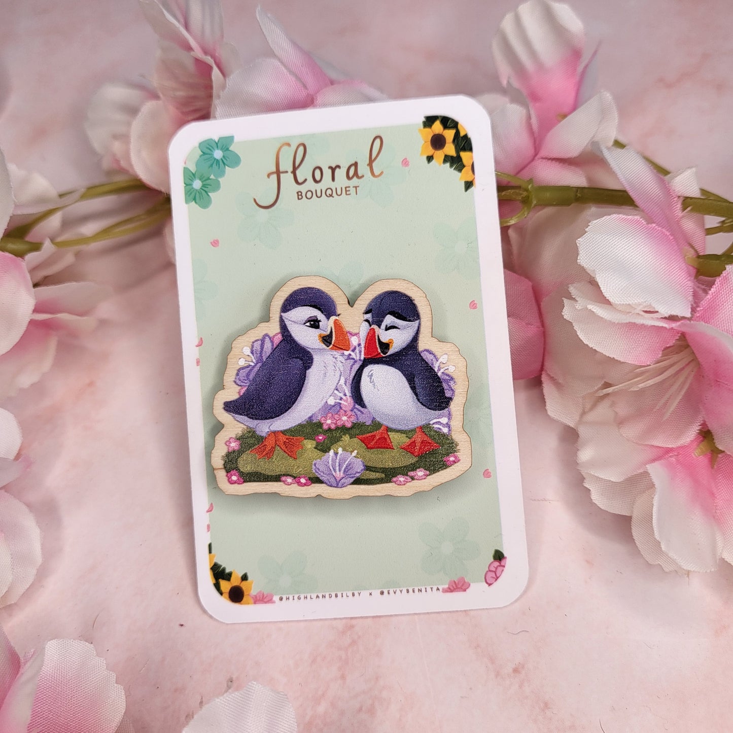 Atlantic Puffin Wooden Pin