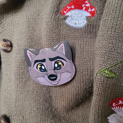 Wolf XL Animal Badge