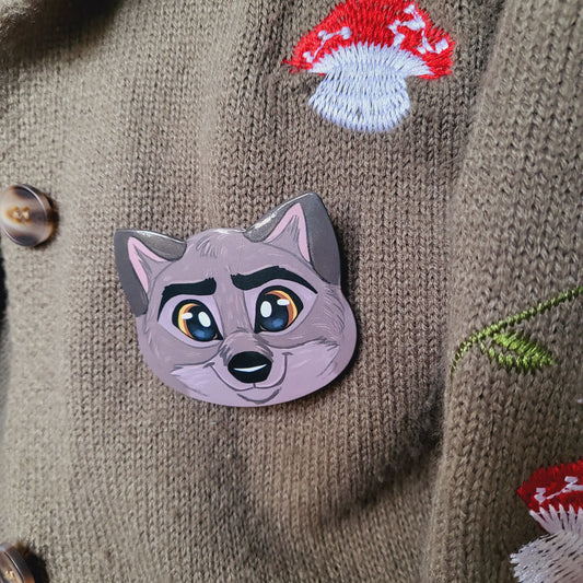 Wolf XL Animal Badge