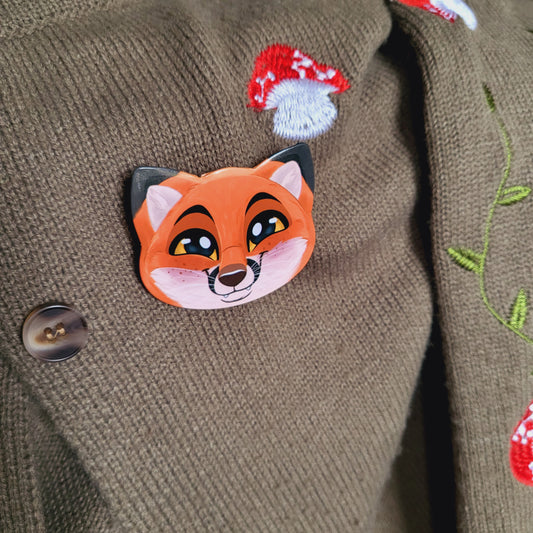 Red Fox XL Animal Badge